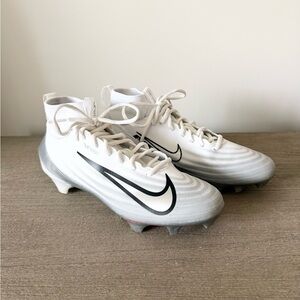Nike Vapor Pro 1 Football Cleats in White Silver Colorway Size Mens 8